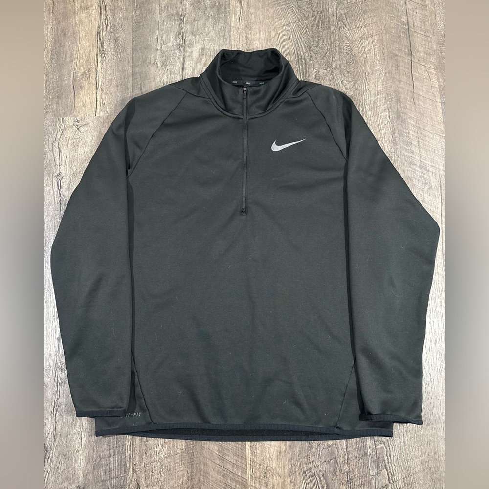 Nike Men's 1/2 Zip Black Performance Pullover